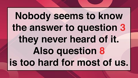 10 Knowledge Questions