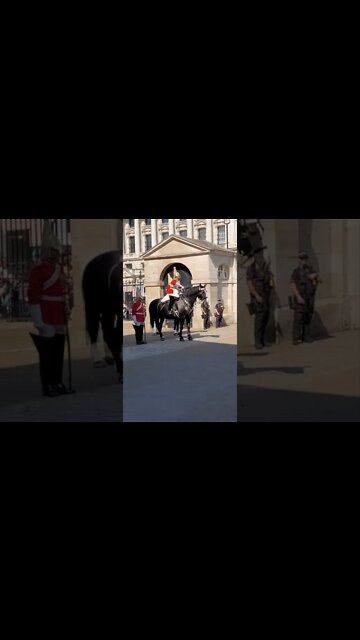 Return swords slap the Horse #horseguardsparade