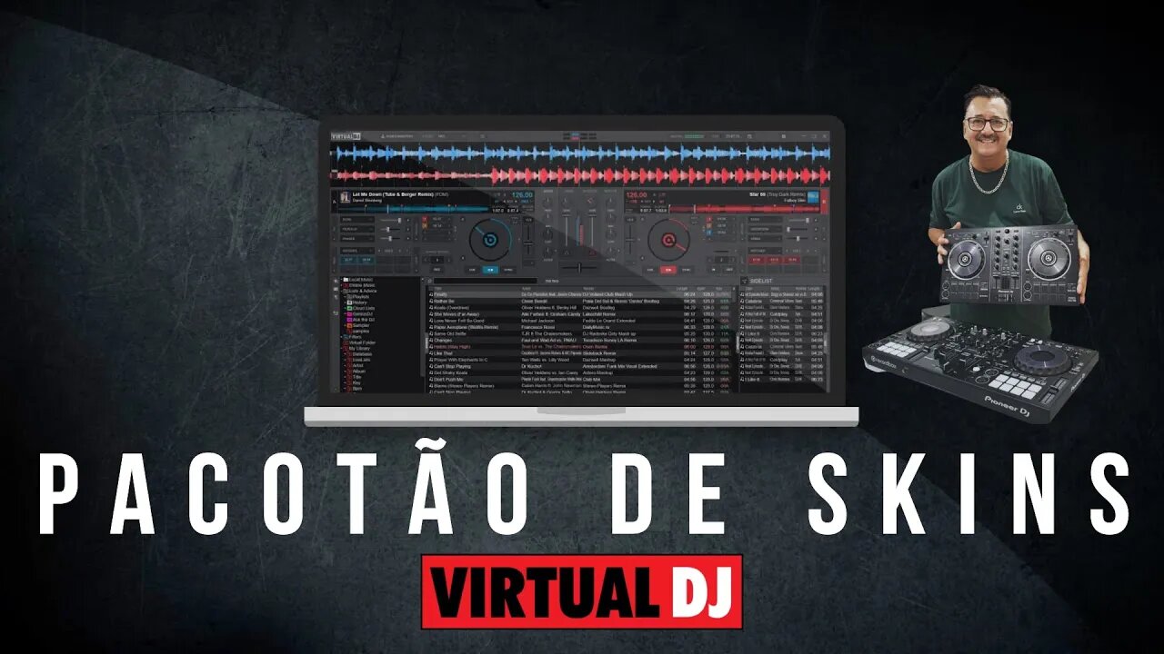 Pacotão de SKINS para Virtual DJ com mais de 250 Skins