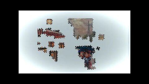 Mickey and Minnie in Paris 500 Piece Jigsaw Puzzle Time Lapse