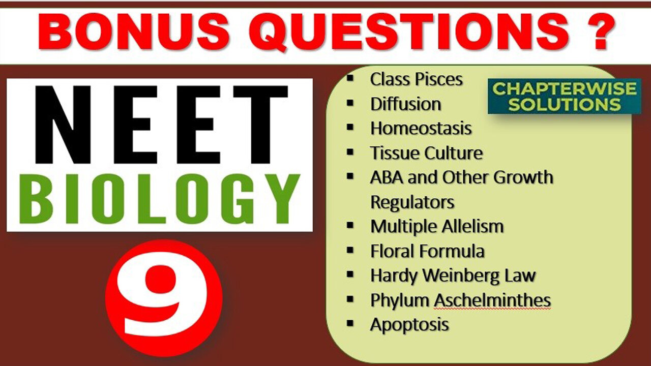 NEET BIOLOGY - Part - 9