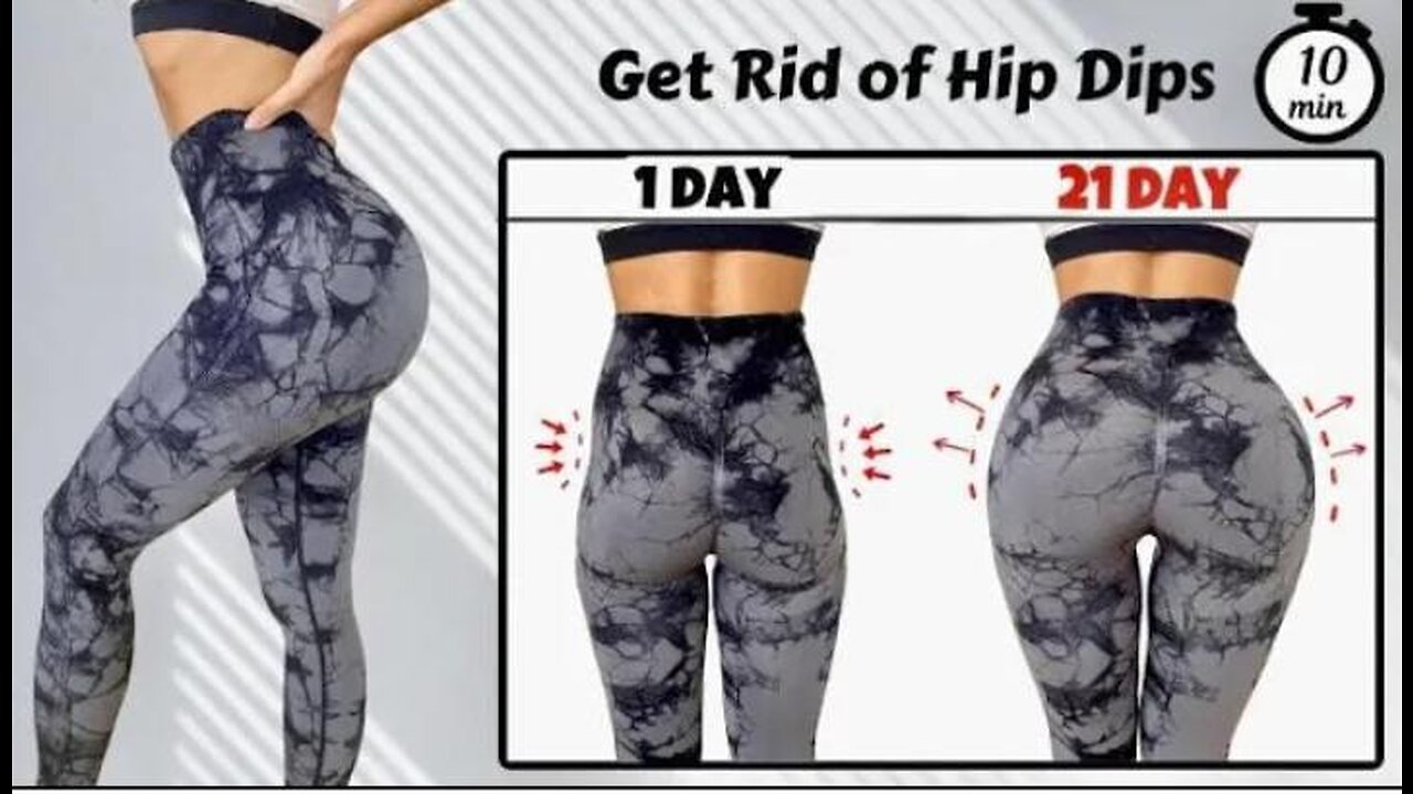 Get Rid of Hip Dips in 21 Days at Home 🔥 10 min Round Booty Workout 🍑 100% GUARANTEED