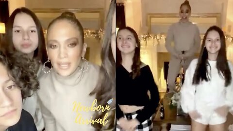 J.Lo & Daughters Try The Body-Ody-Ody Challenge! 👯‍♂️