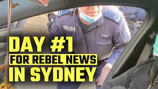 Police try and fail to 'move on' Rebel News Sydney on their FIRST day