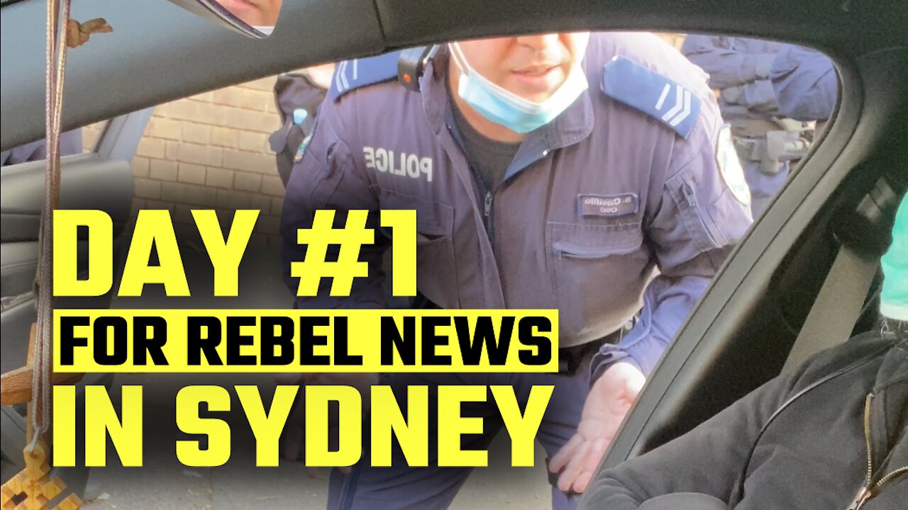 Police try and fail to 'move on' Rebel News Sydney on their FIRST day