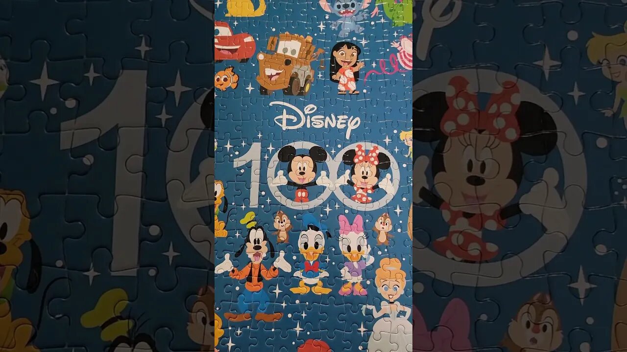 100 Years of Disney!! #disney #puzzle #mickeymouse #shorts #satisfying