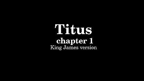 Titus 1 King James version