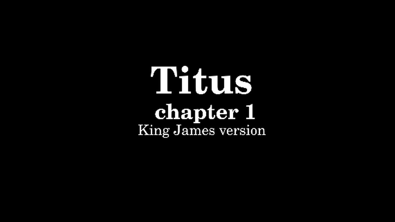 Titus 1 King James version