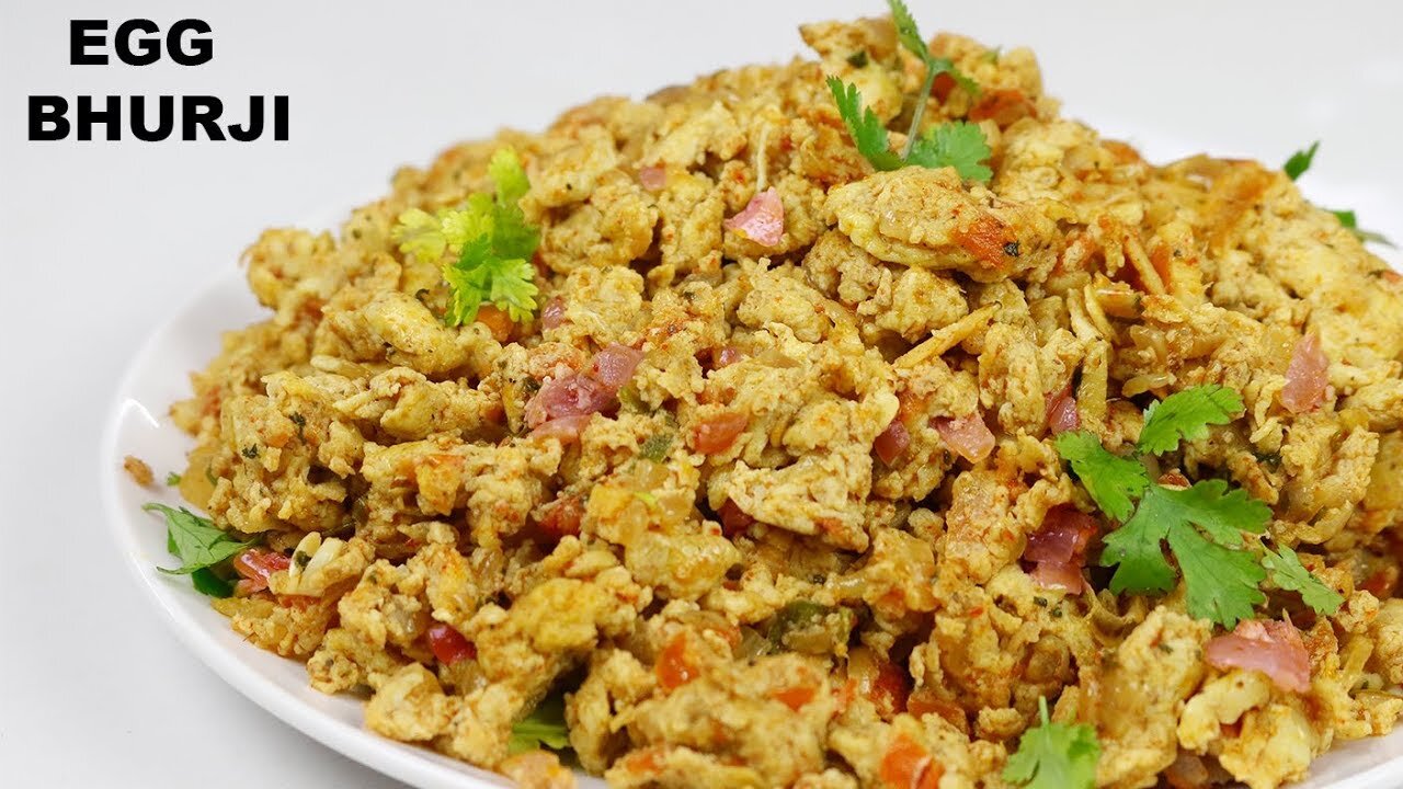 Art of making Egg Bhurji, Indian Food