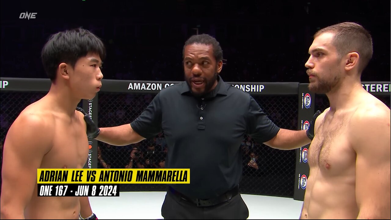 ADRIAN LEE VS ANTONIO MAMMARELLA ONE 167-JUN 8 2024- MMA Full Fight