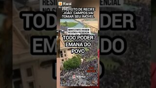 Prefeito de Recife João Campos e PL para "TOMAR CASA DO POVO"