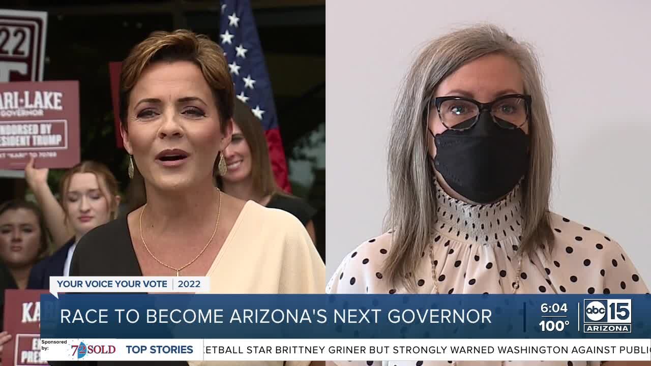 Katie Hobbs and Kari Lake take different paths in their race for Arizona governor