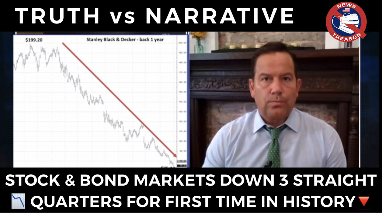 CRASH! Stock & Bond Markets Down 3 Straight Quarters: First Time in History