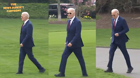 Biden shuffles to his re-election campaign trip.