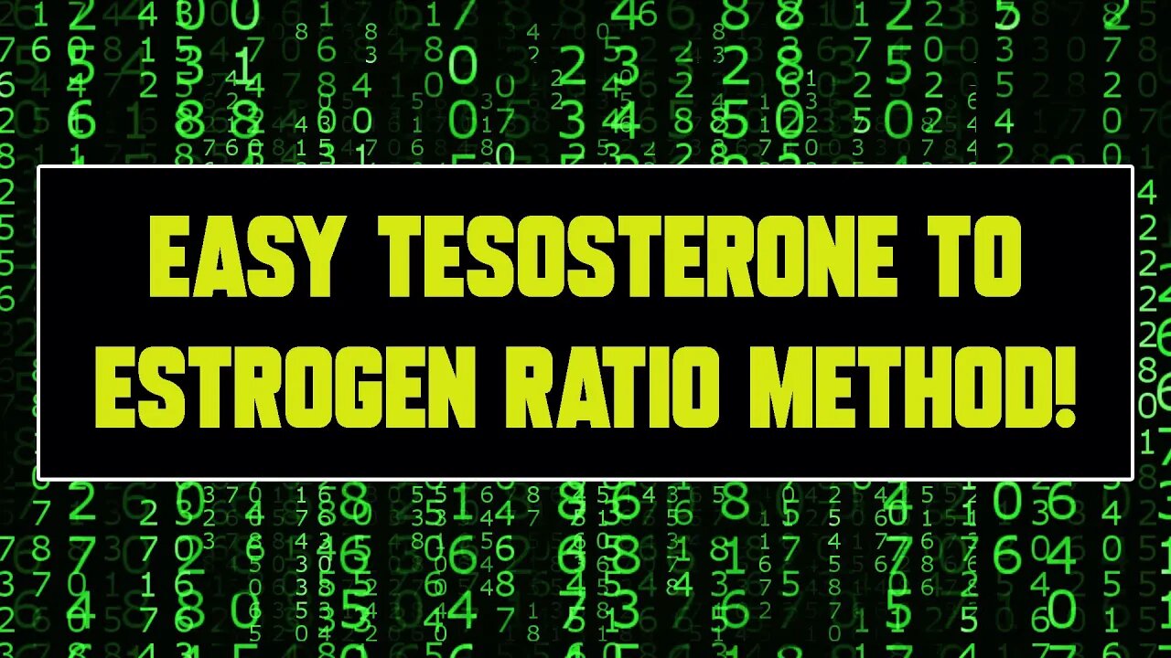 Figuring Out Your Testosterone to Estrogen Ratio! Easy Method! Does it even matter?