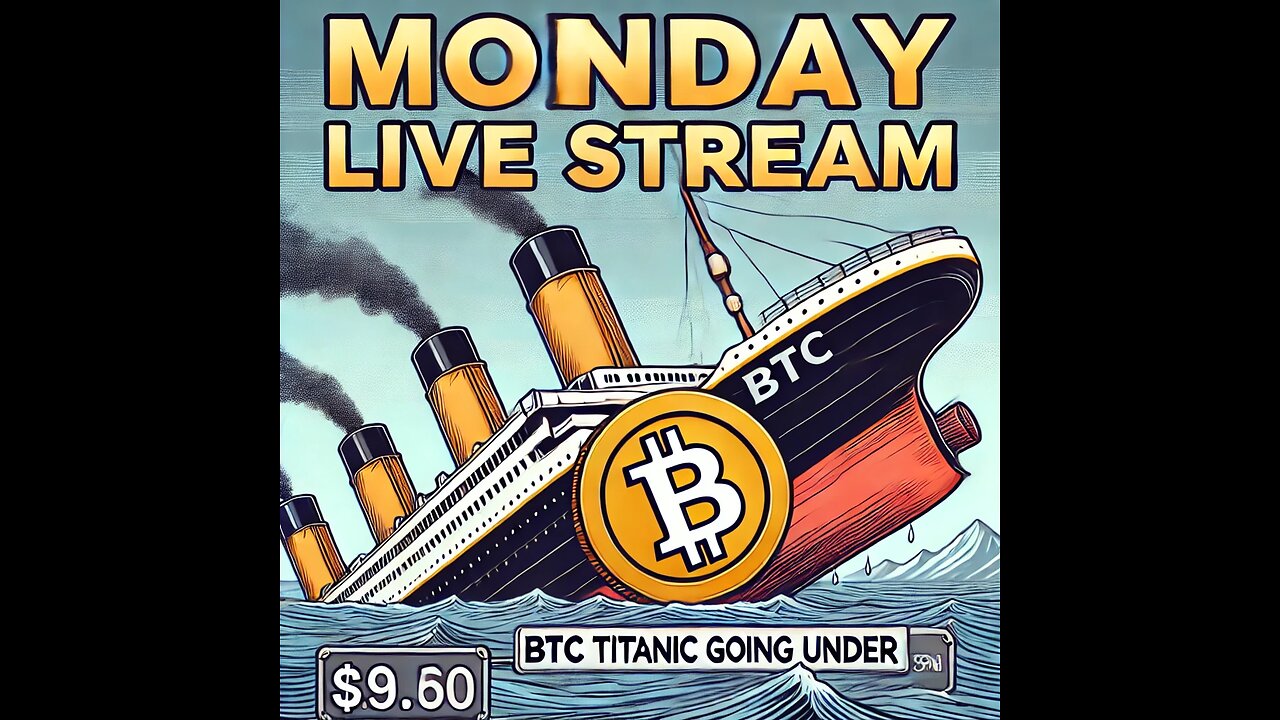 Monday Live Stream: BTC Titanic Going Under – What's Next?