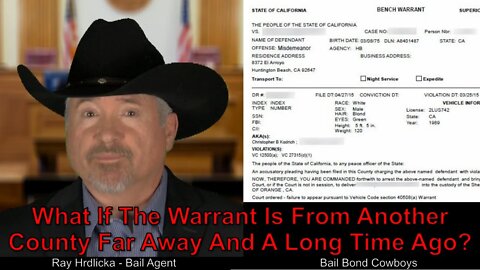 San Diego - What If The Warrant Is From Another County Far Away And A Long Time Ago ? 844-734-3500