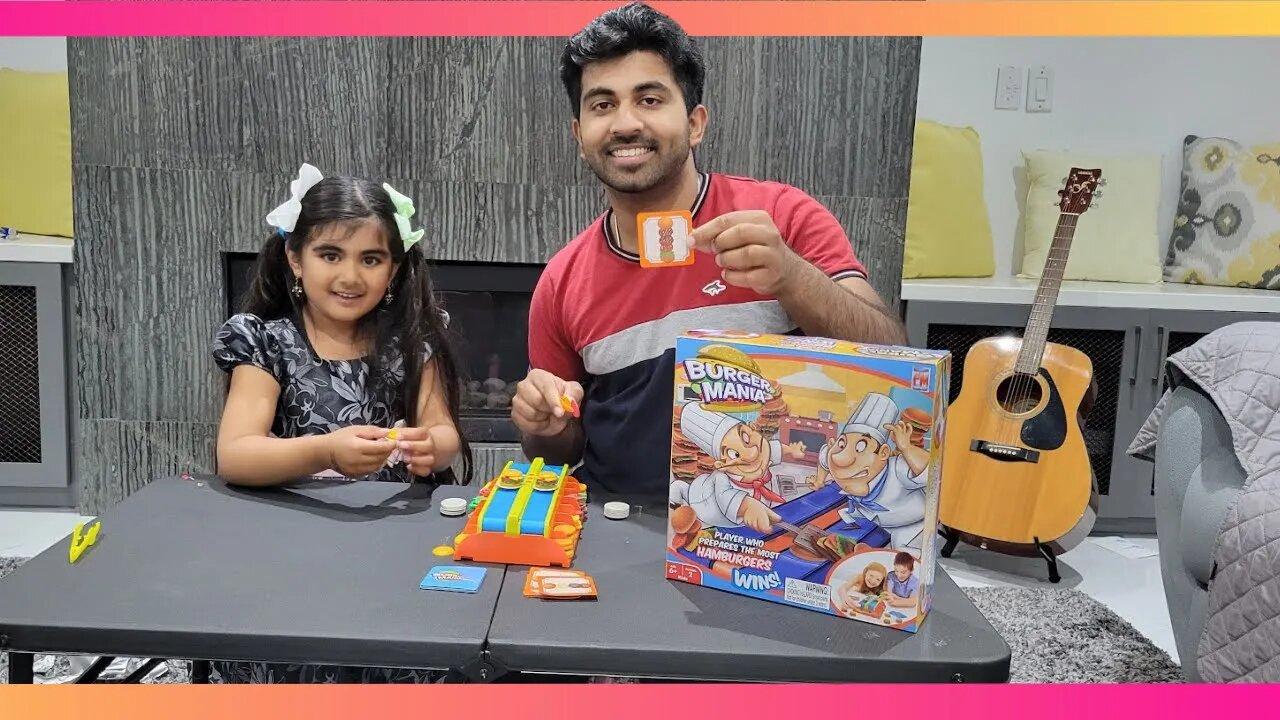 Evana and Brother PLAY BURGER MANIA/HAMBURGER CHALLENGE!!