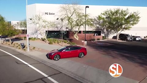 PE Solar is having a raffle for a brand new Tesla