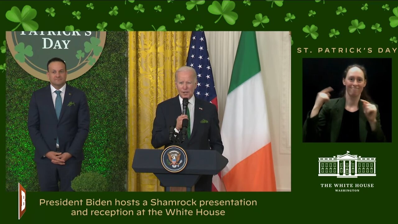 LIVE: President Biden Hosting the Shamrock Presentation...