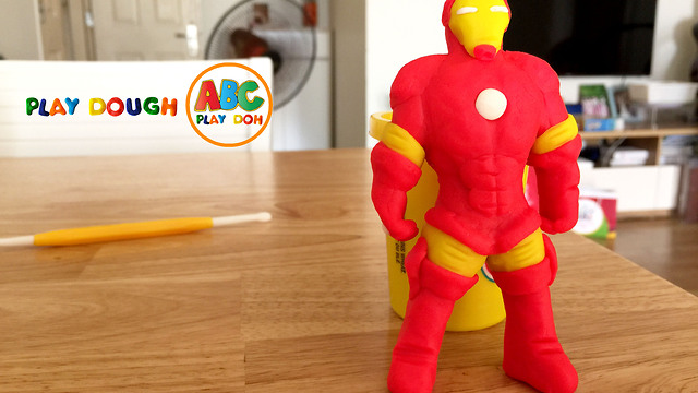 How To Make IRON MAN with Play Doh