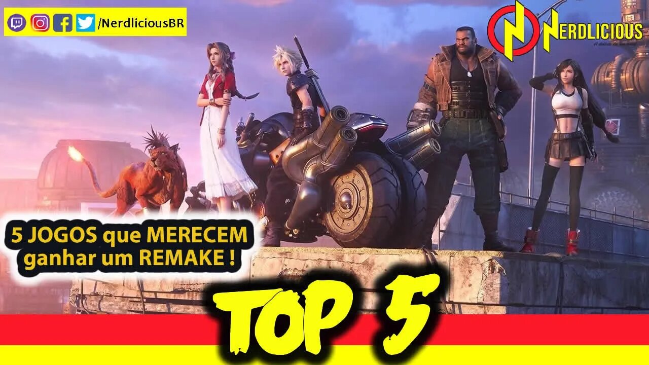 🔝 TOP 5! Os 5 JOGOS que MERECEM ganhar um REMAKE!