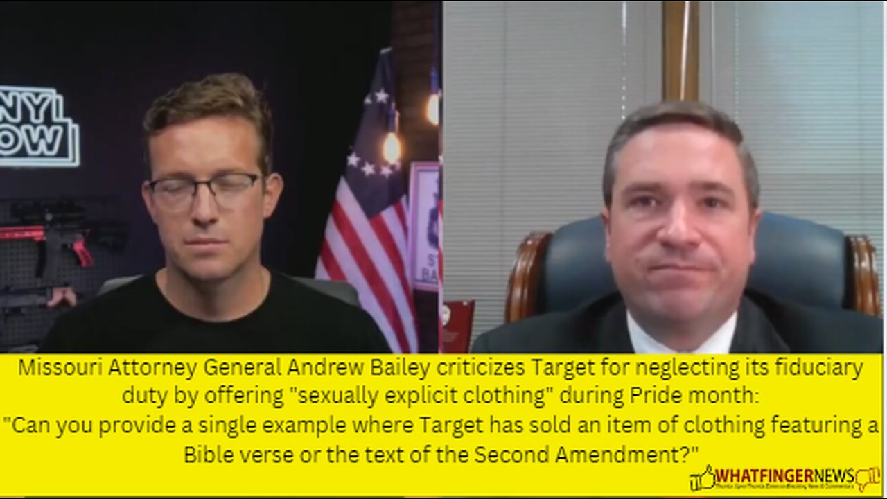 Missouri Attorney General Andrew Bailey criticizes Target for neglecting its fiduciary duty
