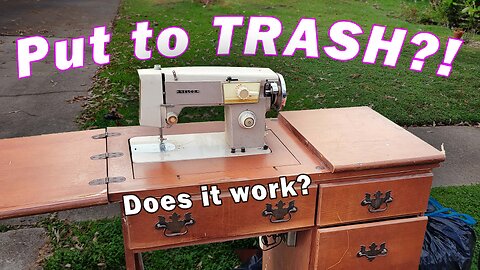 Trash Sewing Machine!! Or is it?