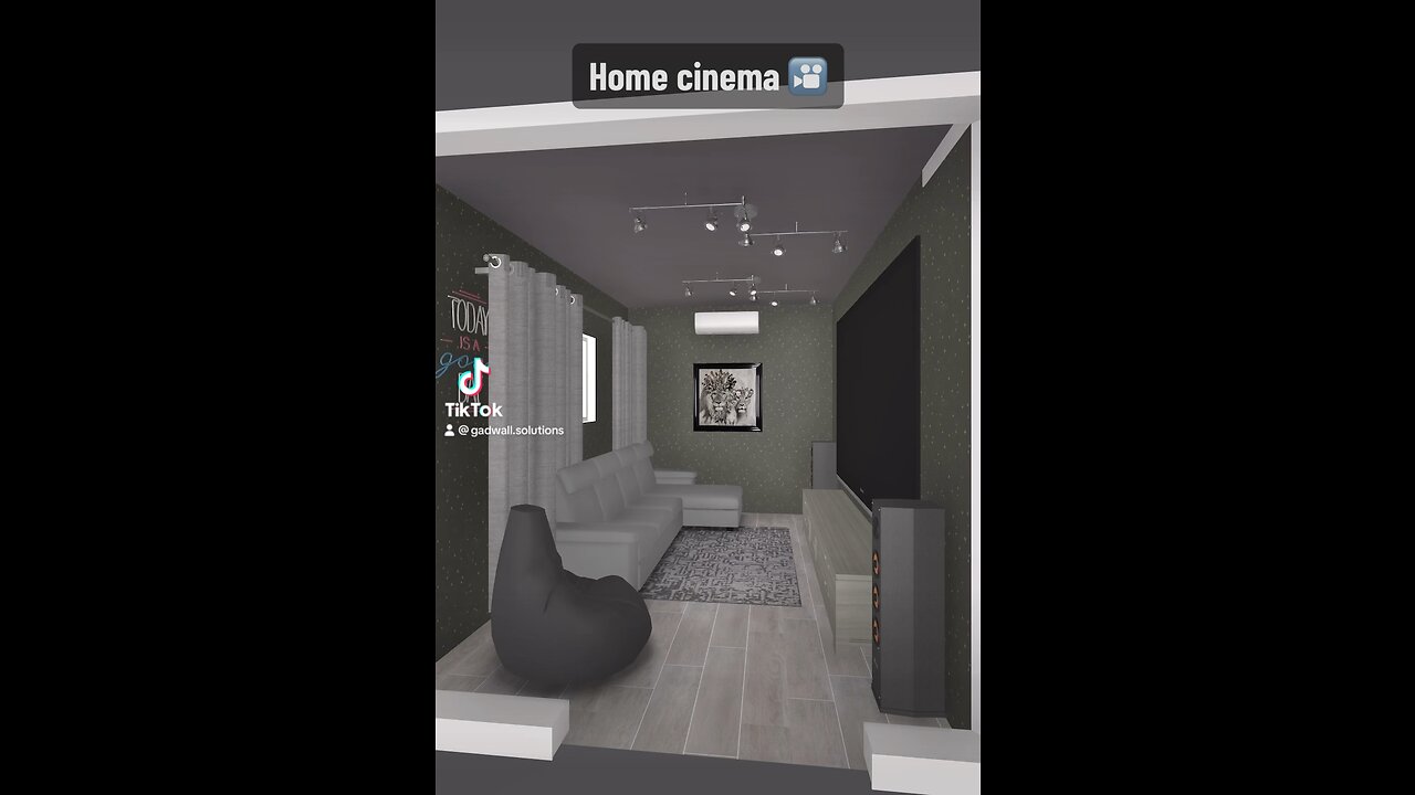 Small home cinema design