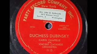 Carol Chapelle, Vincent Catanese Orchestra - Duchess Dubinsky