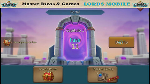 Dicas Lords Mobile - Capitulo 1 e Fase 11.