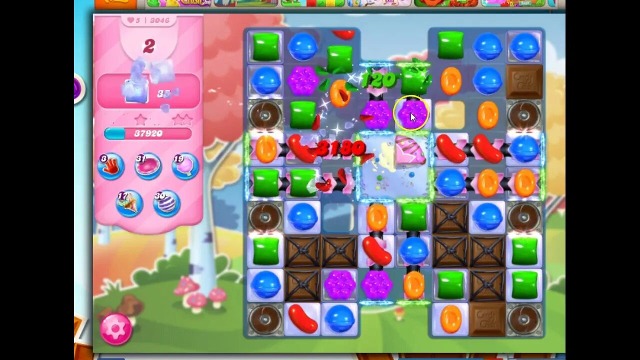 Candy Crush Level 3046 Talkthrough, 14 Moves 0 Boosters