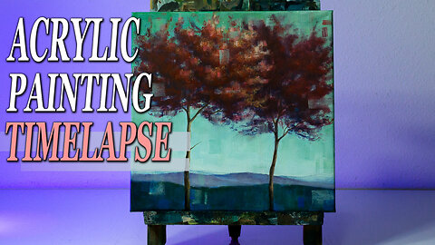 Acrylic Landscape Painting Demo How To Paint