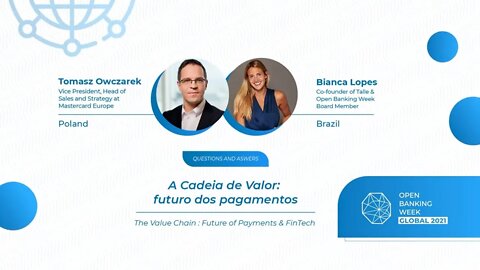 A Cadeia de Valor: futuro dos pagamentos Tomasz Owczarek