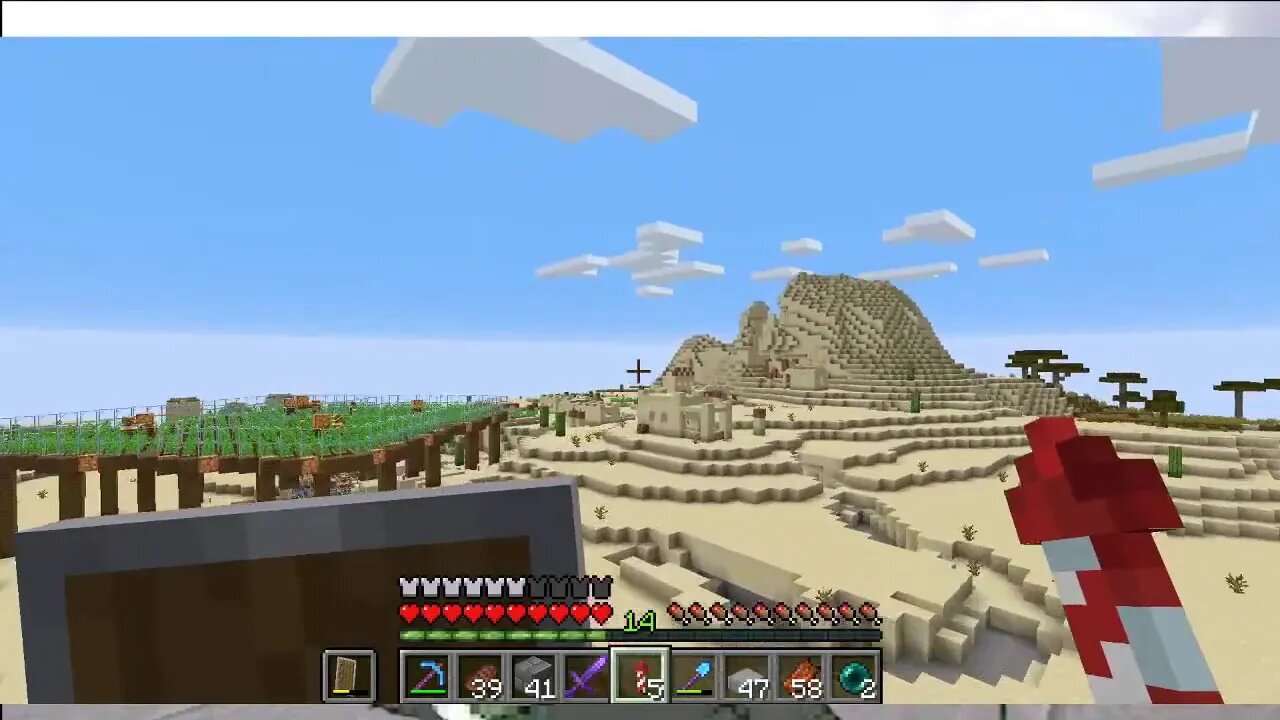 Flying around Minecraft JFG World