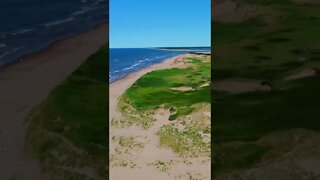 View of the beach from above