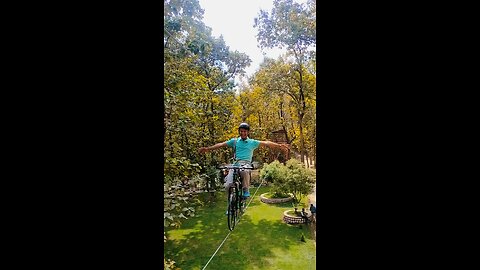 Sky cycling for the first time