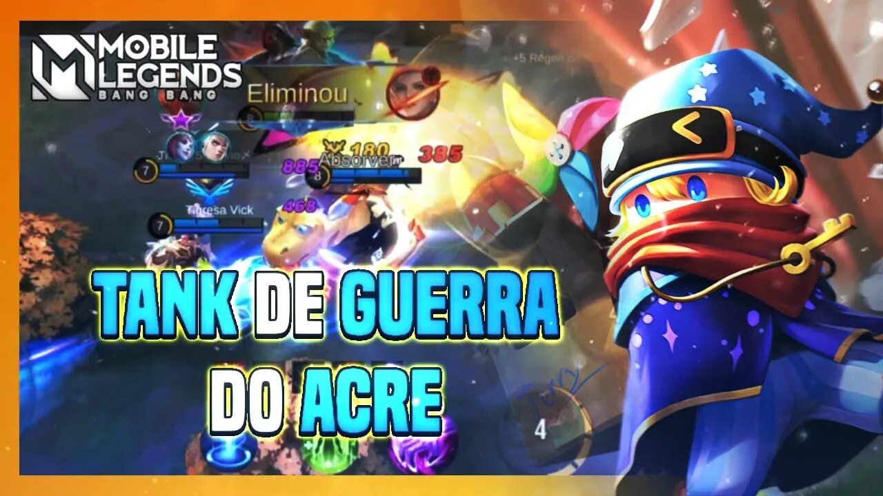 FIZ O PAPEL DE TANK E DE DANO DA EQUIPEKKKKKKKK | Mobile Legends