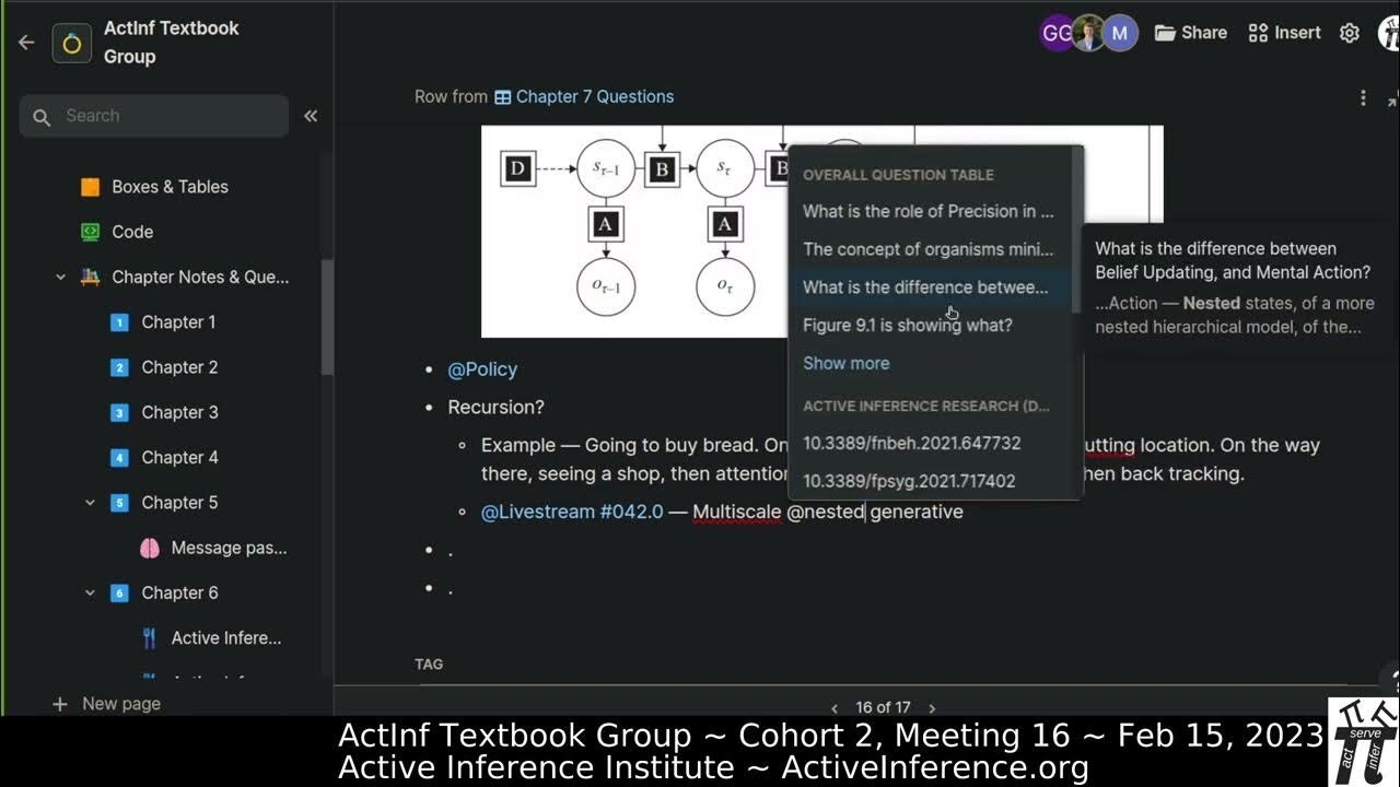 ActInf Textbook Group ~ Cohort 2 ~ Meeting 16 (Chapter 7, part 1)