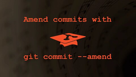 Git Quick: git commit --amend