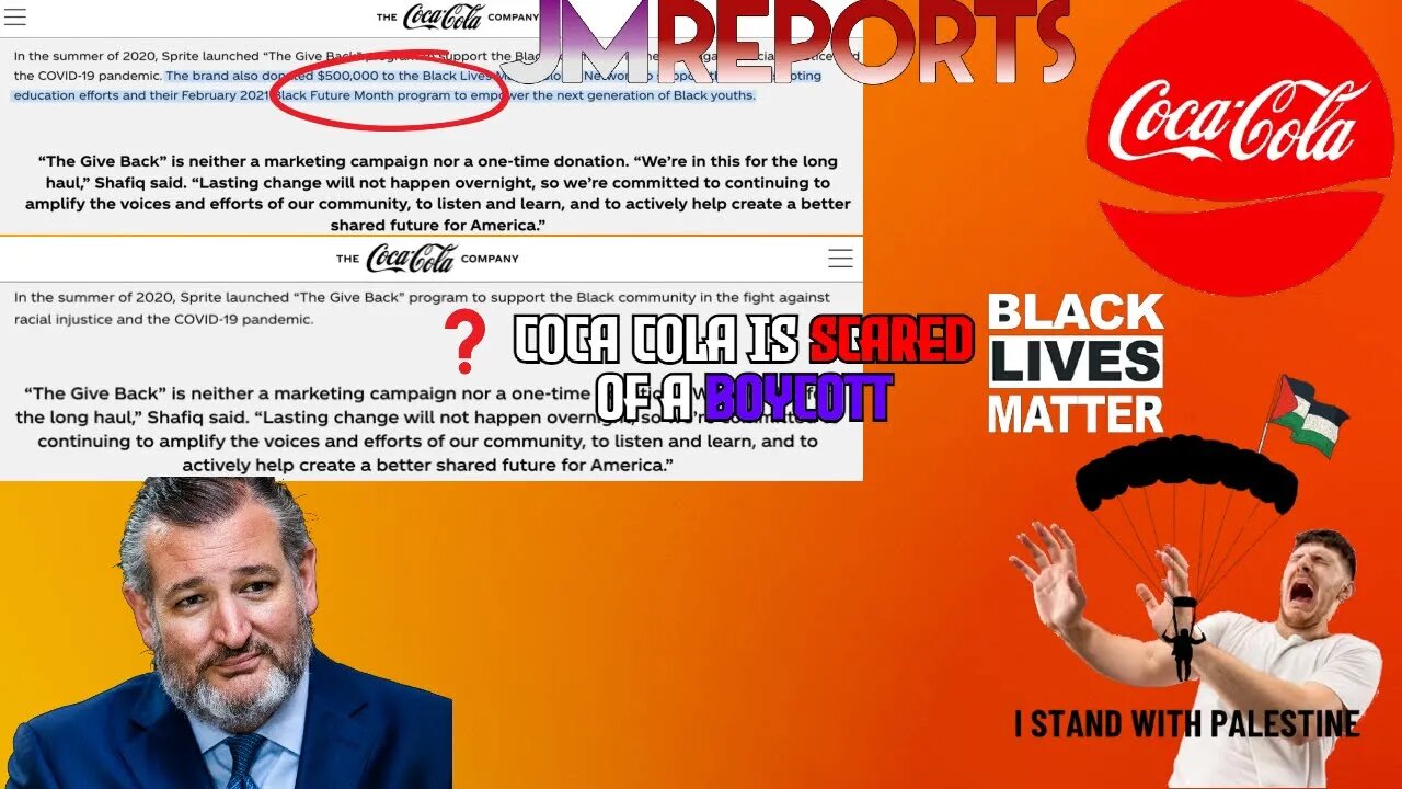 Coca Cola secretly DELETES BLM for their website after supporting Hamas woke companies are SCARED