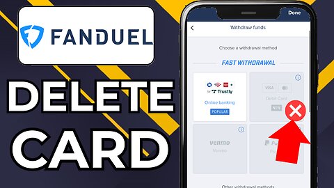 HOW TO DELETE CARD OFF FANDUEL