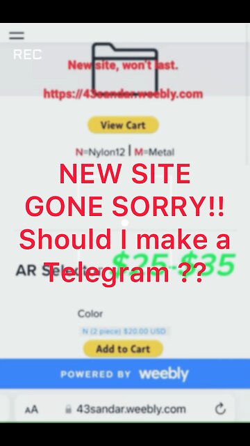 NEW STORE GONE! Should I make a Telegram for orders?