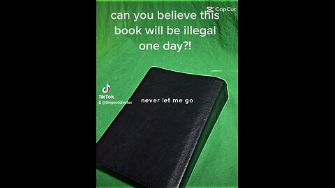 The Bible will be illegal one day!!!