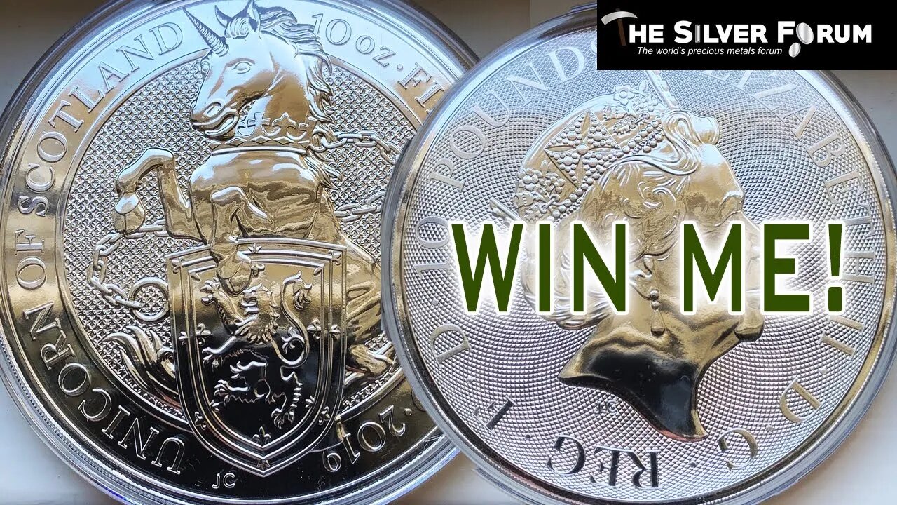 Win 10 Ounces Of Queen's Beast Silver!