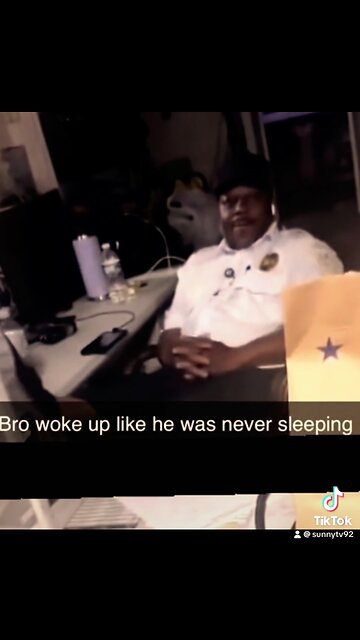 Bro woke up like he was never sleeping 😴 😂