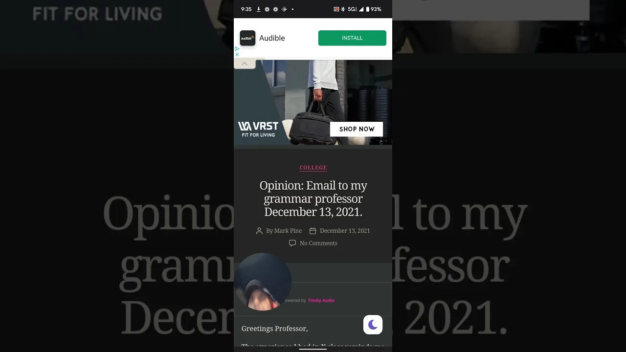 Opinion: trying to fix my website.