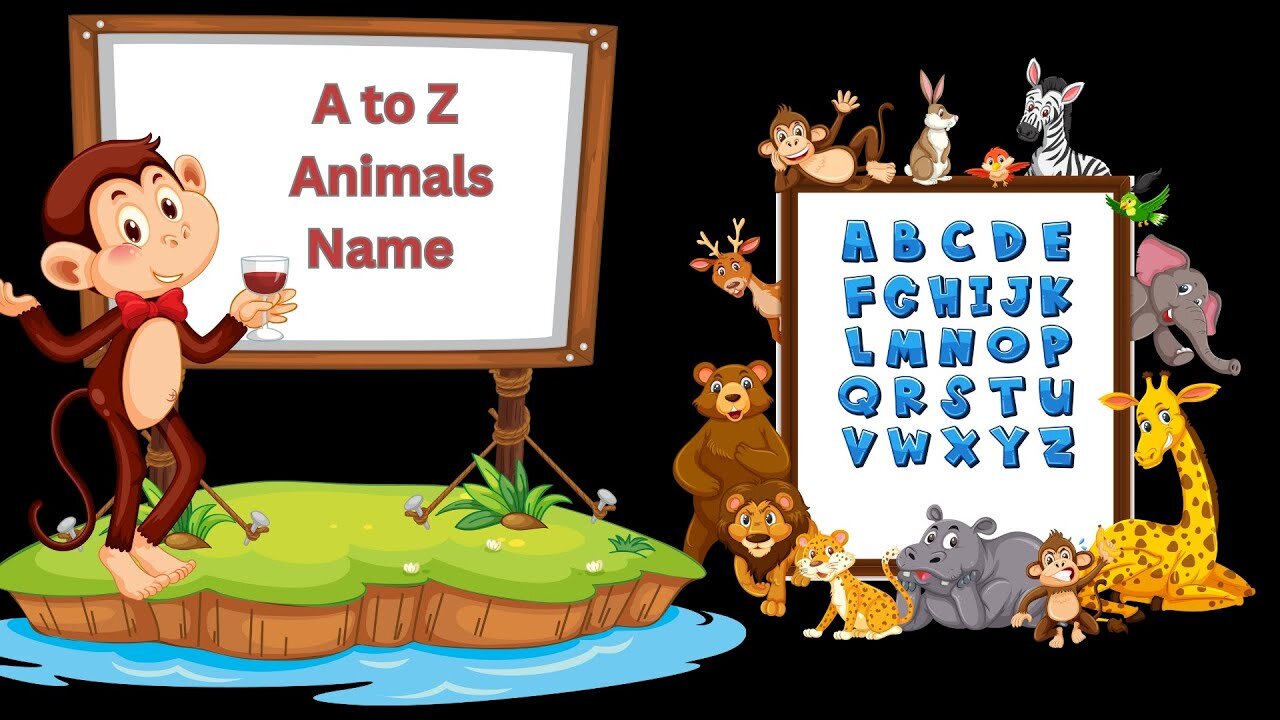 A to Z Animal Names | Learn Animal Names | Educational Video