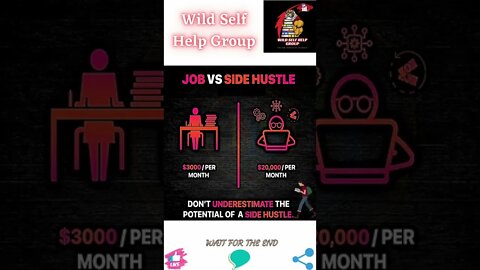 🔥Job vs side hustle🔥#shorts🔥#wildselfhelpgroup🔥31 August 2022🔥