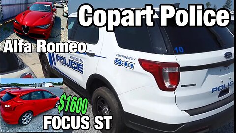 Z06 Corvette, Police PPV, Scat Pack 392, Focus ST, Alpha Romeo, Copart Walk Around